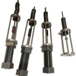 (pneumatic) linear positioners / Mechanical feedthroughs CF3. 4x Pieces