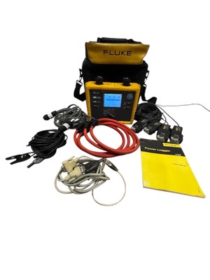 FLUKE 1735 THREE-PHASE POWER LOGGER W/LEADS CASE CHARGER