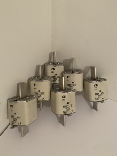 ETI 630A NH3 120kA 120V. industrial fuse 6x
