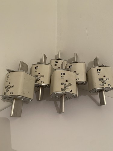 ETI 630A NH3 120kA 120V. industrial fuse 6x
