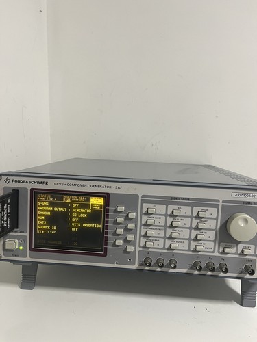 Rohde & Schwarz CCVS + Component Generator SAF
